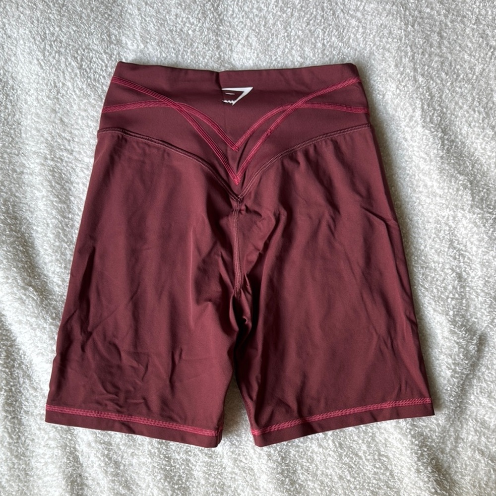 Gymshark Burgundy Gym Shorts
